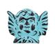 Turquoise Angel Distressed Iron Cabinet Knob